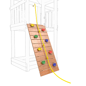 Скалодром малый с канатом для ДИП Пикник