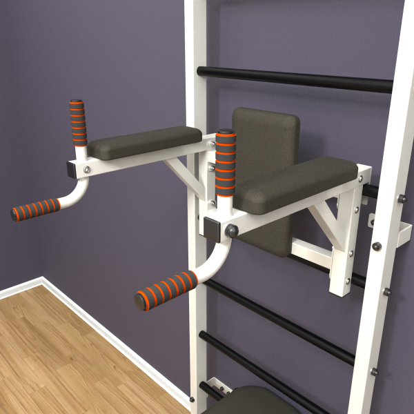 картинка Шведская стенка «LittleSport» White Pull-Up 3.0 черные ступени от магазина Лазалка