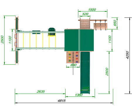 Детская площадка Пикник "Форест" Руфер