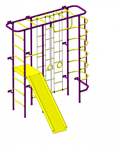 Детский спортивный комплекс ДСК "Пионер-С7Л" пурпурный-желтый