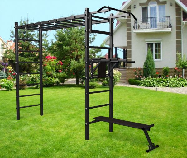 Уличная шведская стенка Sv Sport рукоход У509 (Турник/Брусья/Скамья)