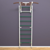 картинка Шведская стенка «LittleSport» White Long зеленые ступени от магазина Лазалка