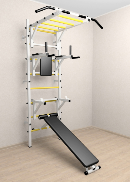 Шведская стенка Sv Sport 526 (Турник рукоход/Брусья/Стойка/Скамья)