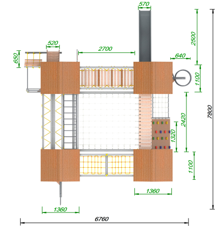 Детская площадка Пикник «Урбан Д» ПлэйХаб