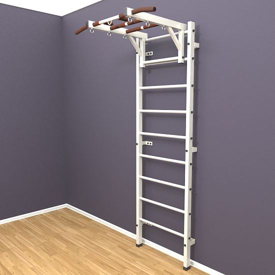 картинка Шведская стенка «LittleSport» White Long белые ступени от магазина Лазалка