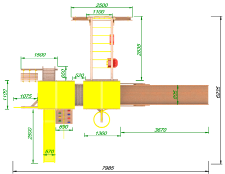 Детская площадка Пикник "Оптимус" Пацифик Light AllSeasons